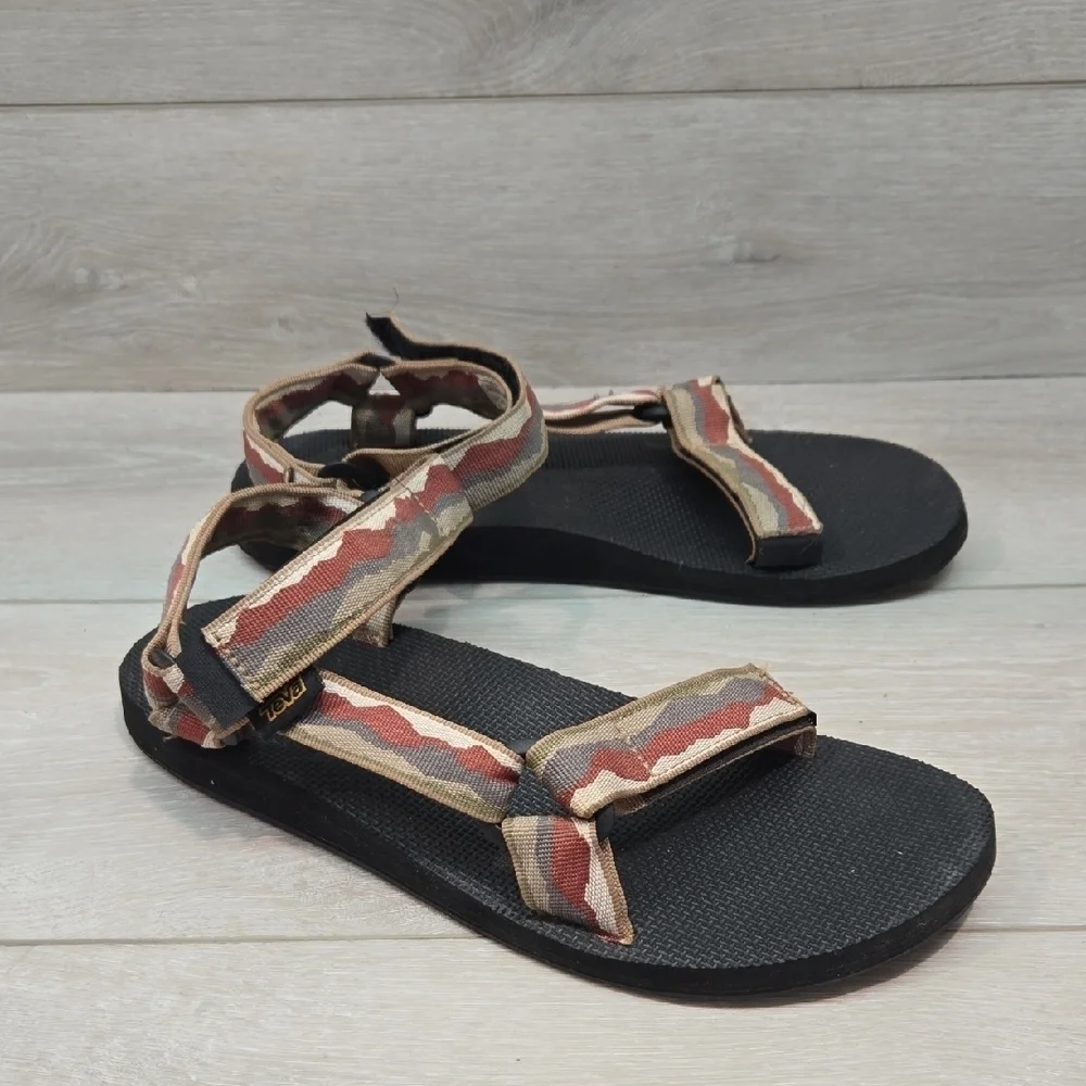 Teva Men's Sandals Hurricane  Outdoor Hook&loop Slide Shoes Sz 10